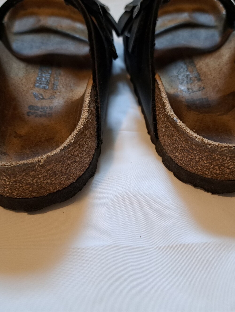 Black Double-Strap Birkenstock Slide Sandals - Picture 5 of 6